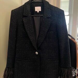 Cinq A Sept- Boucle Feather Karlie Blazer